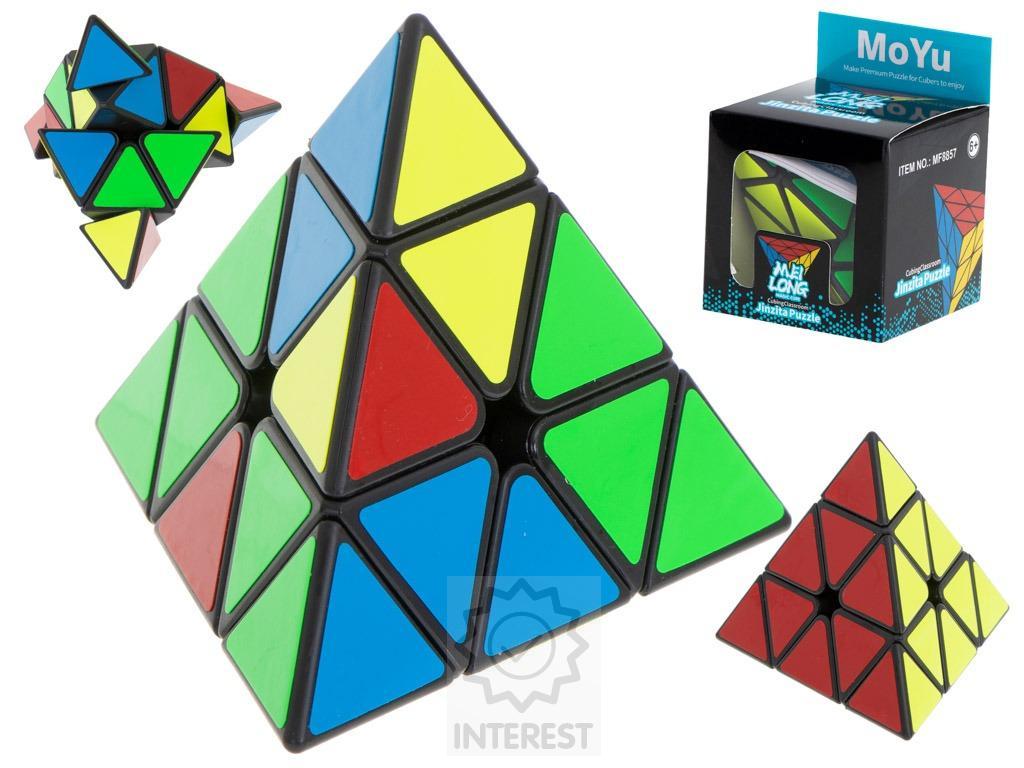 KOSTKA - LOGICKÁ HRA PUZZLE PYRAMINX Black MoYu..