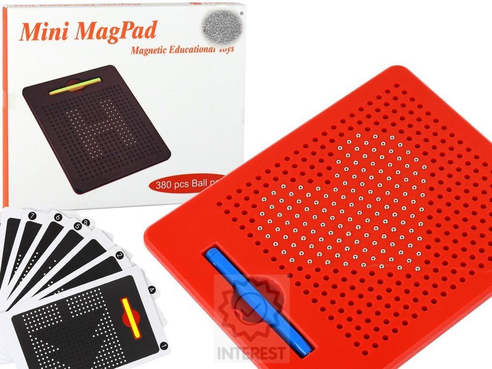 Magnetická tabule vzdělávací podložka - červená.
