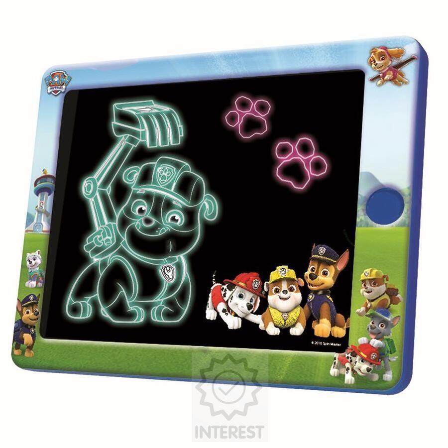 Paw Patrol světelná kreslicí tabulka 24x20cm na baterie.