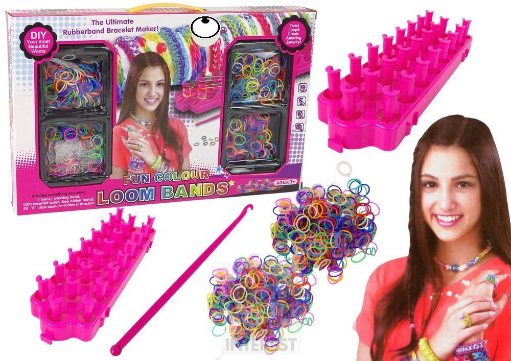 Velká kreativní sada pro výrobu náramků Elastické pásky - (K72162)