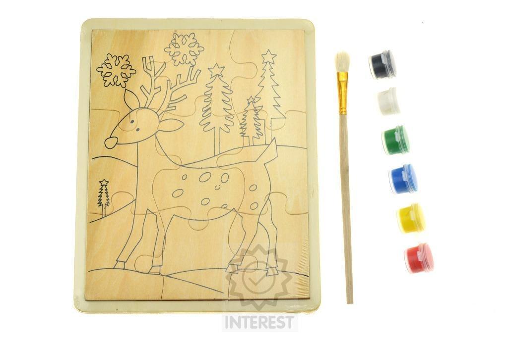 Namaluj si sám puzzle - Srneček.