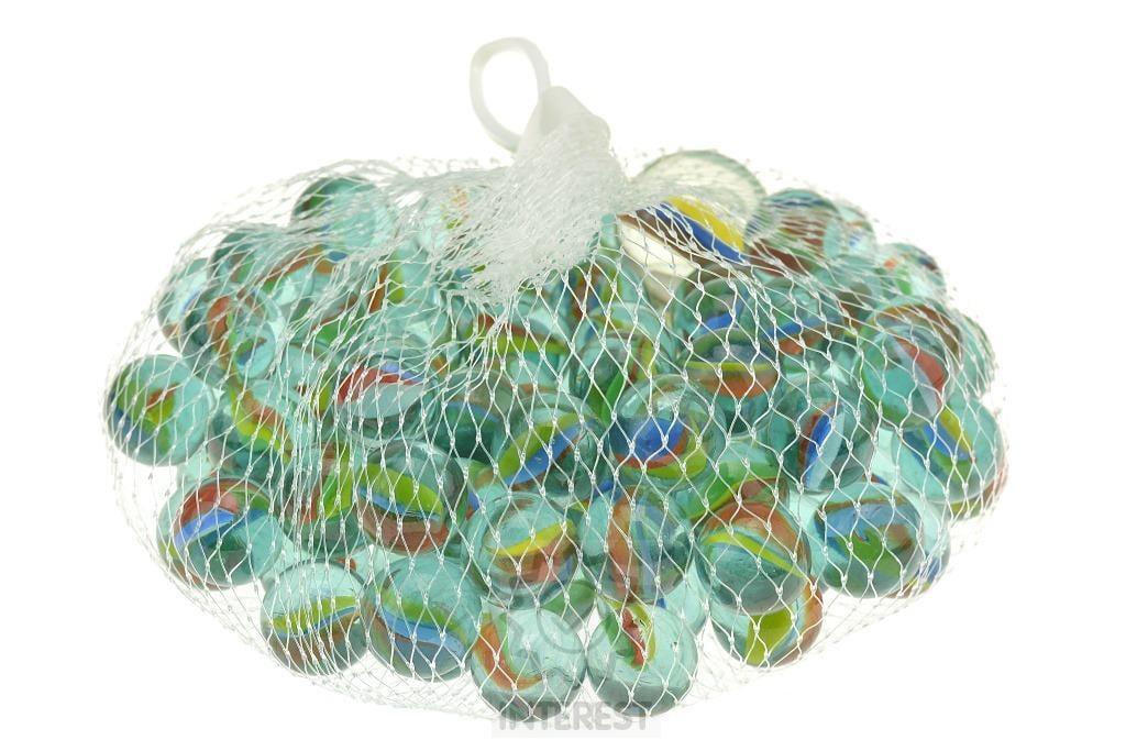 Skleněné kuličky, duhovky - Set 100 + 1 ks - (K119137).
