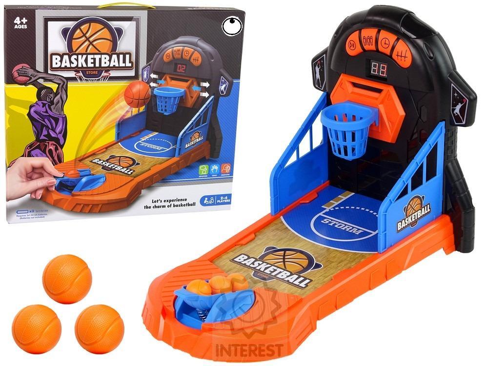 Arkádová hra Basketbal Interaktivní zvuk pohyblivého koše - (K72164).