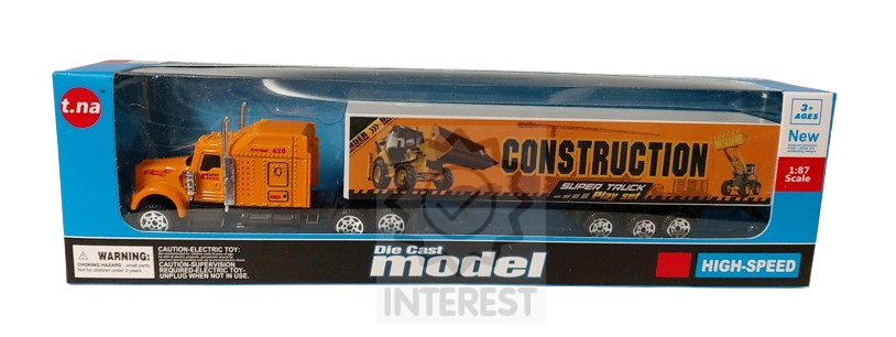Tahač s návěsem 1:87 - CONSTRUCTION. 
