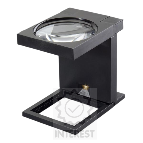 Velká skládací lupa LINDNER s osvětlením - 110 mm