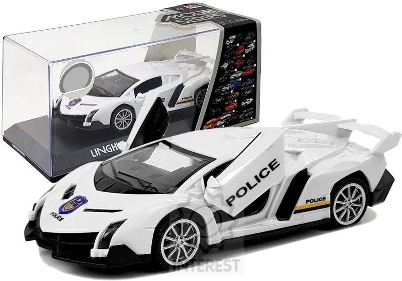 Sportovní Auto Stretch POLICIE + světelné a zvukové efekty - (134317)