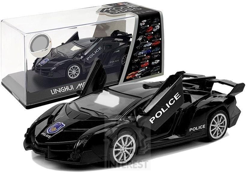 Sportovní Auto Stretch POLICIE + světelné a zvukové efekty - (134316)