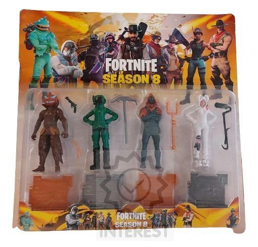 Fortnite 8 - figurky se zbraní set 4 kusů 10 - 11cm.