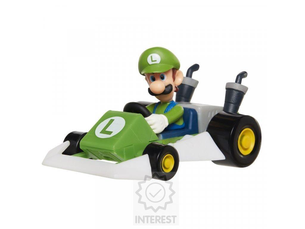 Super Mario miniautíčka s figurkou Luigi - (K119124)