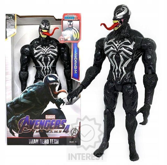 Venom černy - Figurka 30 cm Avengers - ZVUKY - (K134398)
