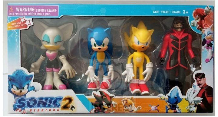 Sonic Figurky - Super Sada 4 ks figurek Rouge the Bat XL - (K134399)