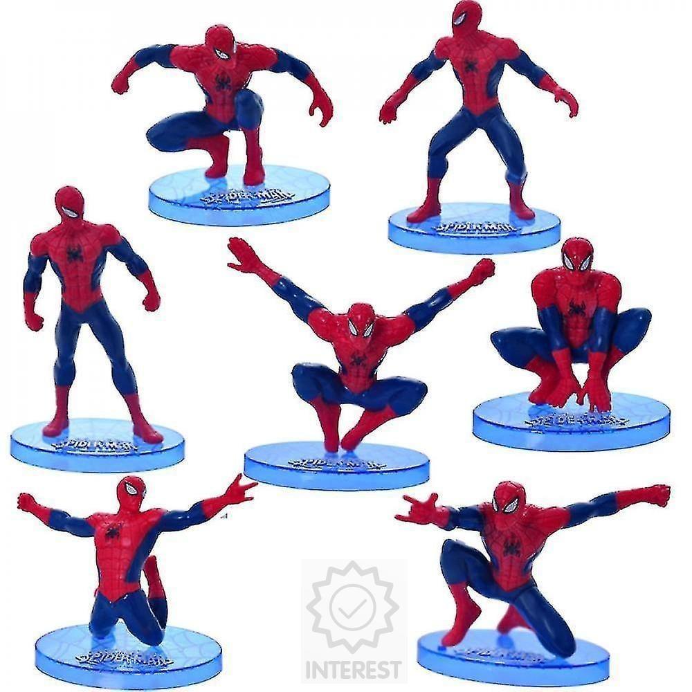 Spiderman - Sada 7 ks figurek + dekorace na dort toppery - (K134522)