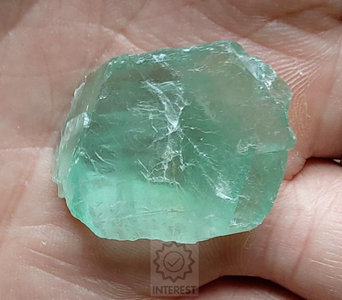 Fluorit zelený přírodní kámen 14,29gr - (č.12)
