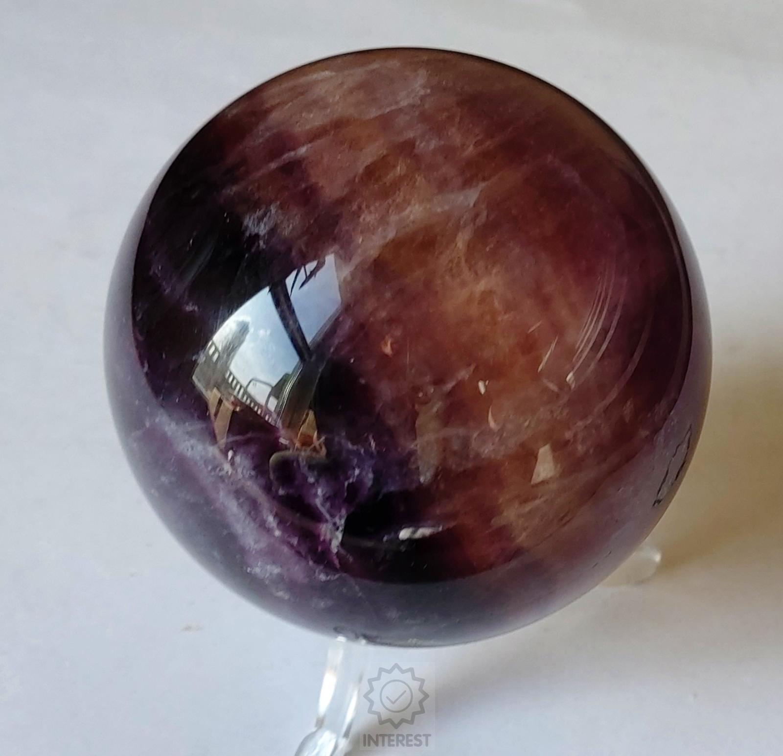 Fluorit duhový koule 388gr - (č.23)