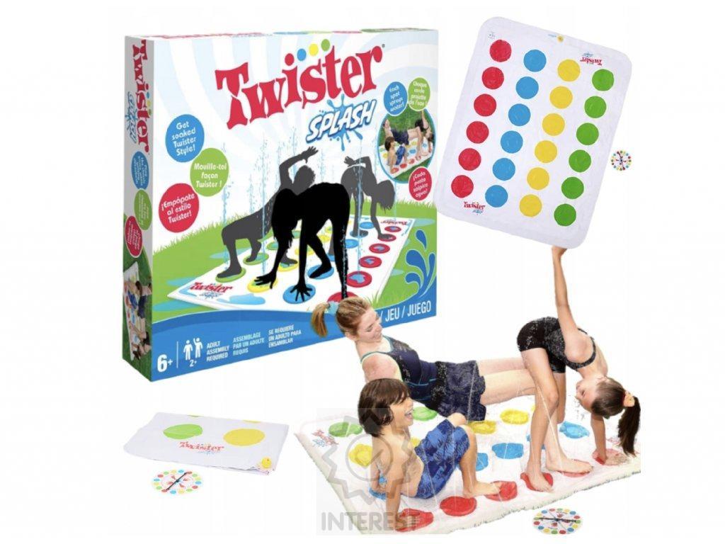 Twister Splash Vodní podložka Venkovní hra nástřikem Hasbro.