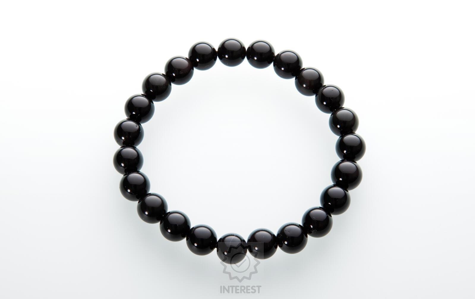 Náramek - Onyx kulička 8 mm.