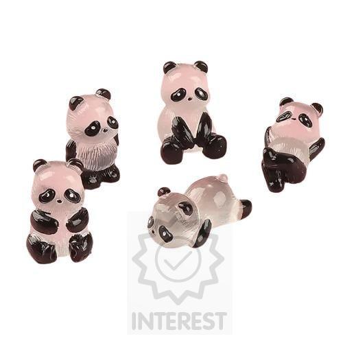 Sada svítících figurek - PANDA sada 10 ks.