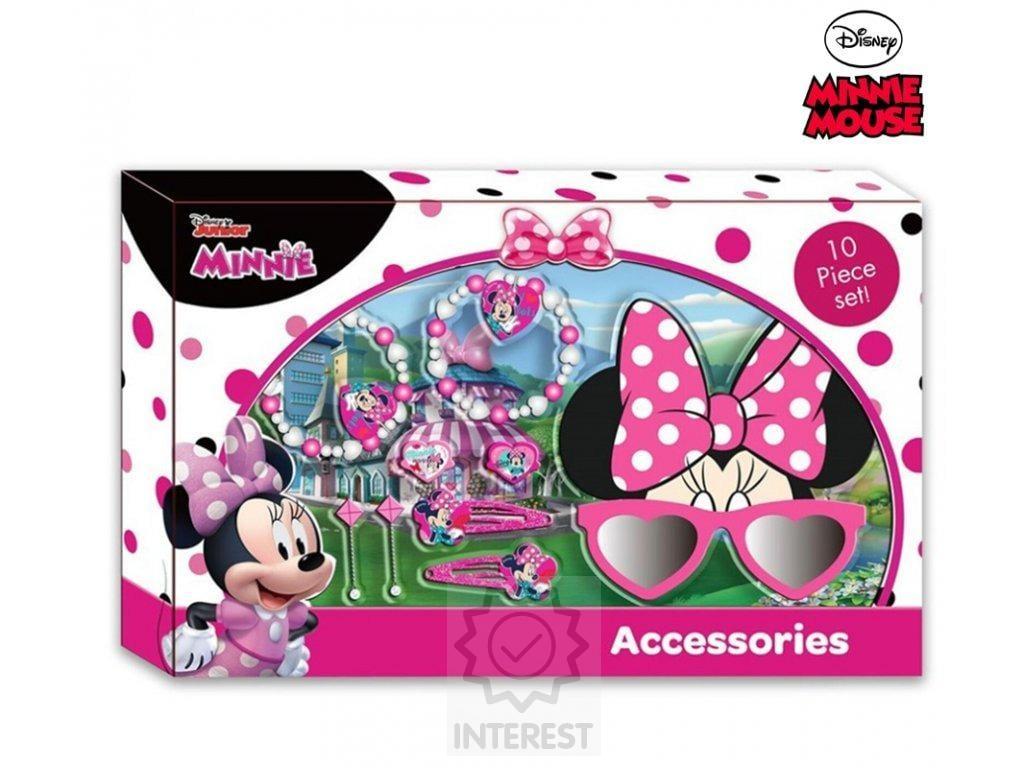 Sluneční brýle 3D a doplňky Minnie Mouse..