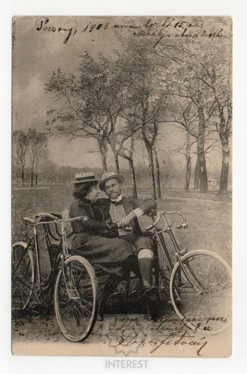 Pohlednice - Zamilovaný pár. (č.8).