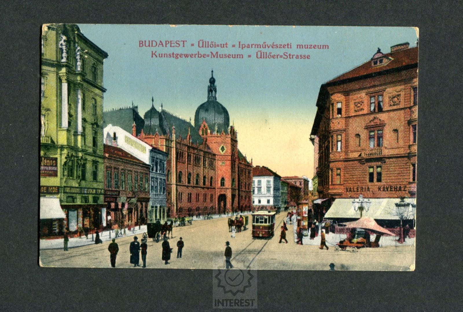 Pohlednice - Budapešť - Muzeum užitého umění Kunstgewerbe.