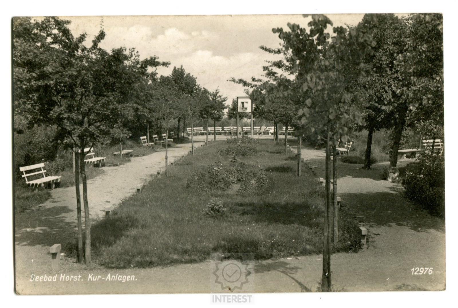 Pohlednice - Seebad Horst. lázeňská zařízení..