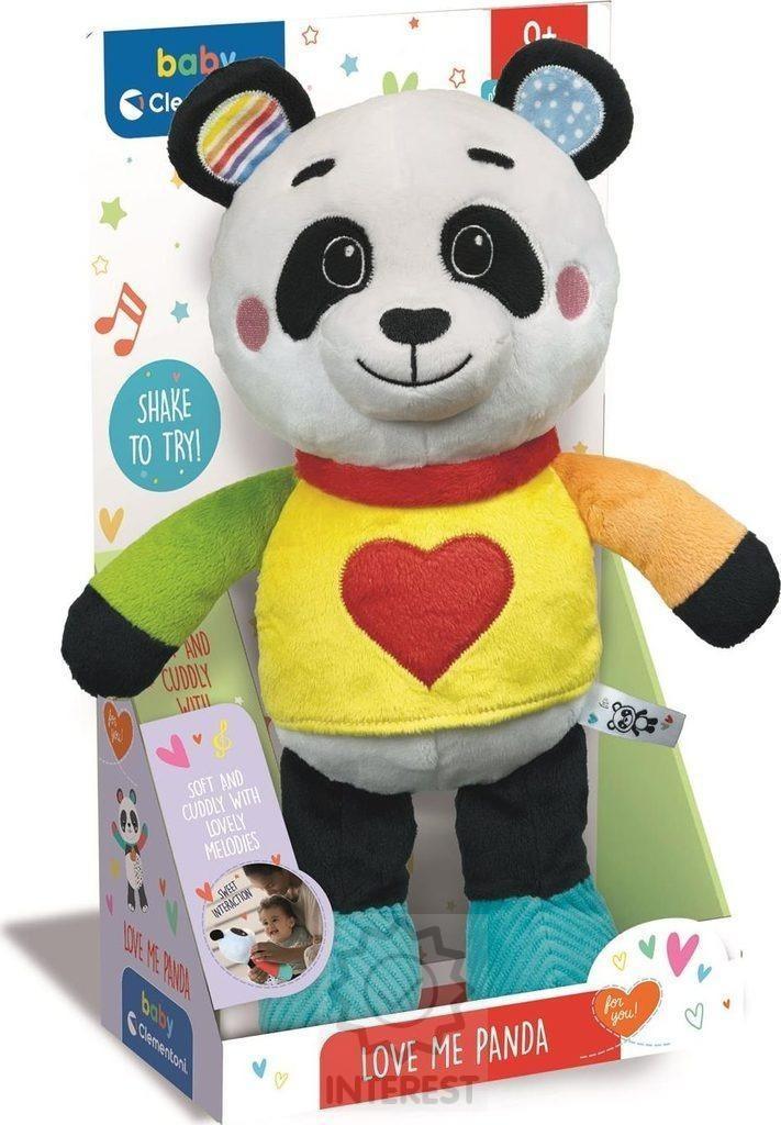 Clementoni - Mazlící plyšová Panda se zvuky 30cm.