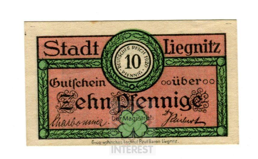 Německo - Nouzovka - 10 Pfennig 1920