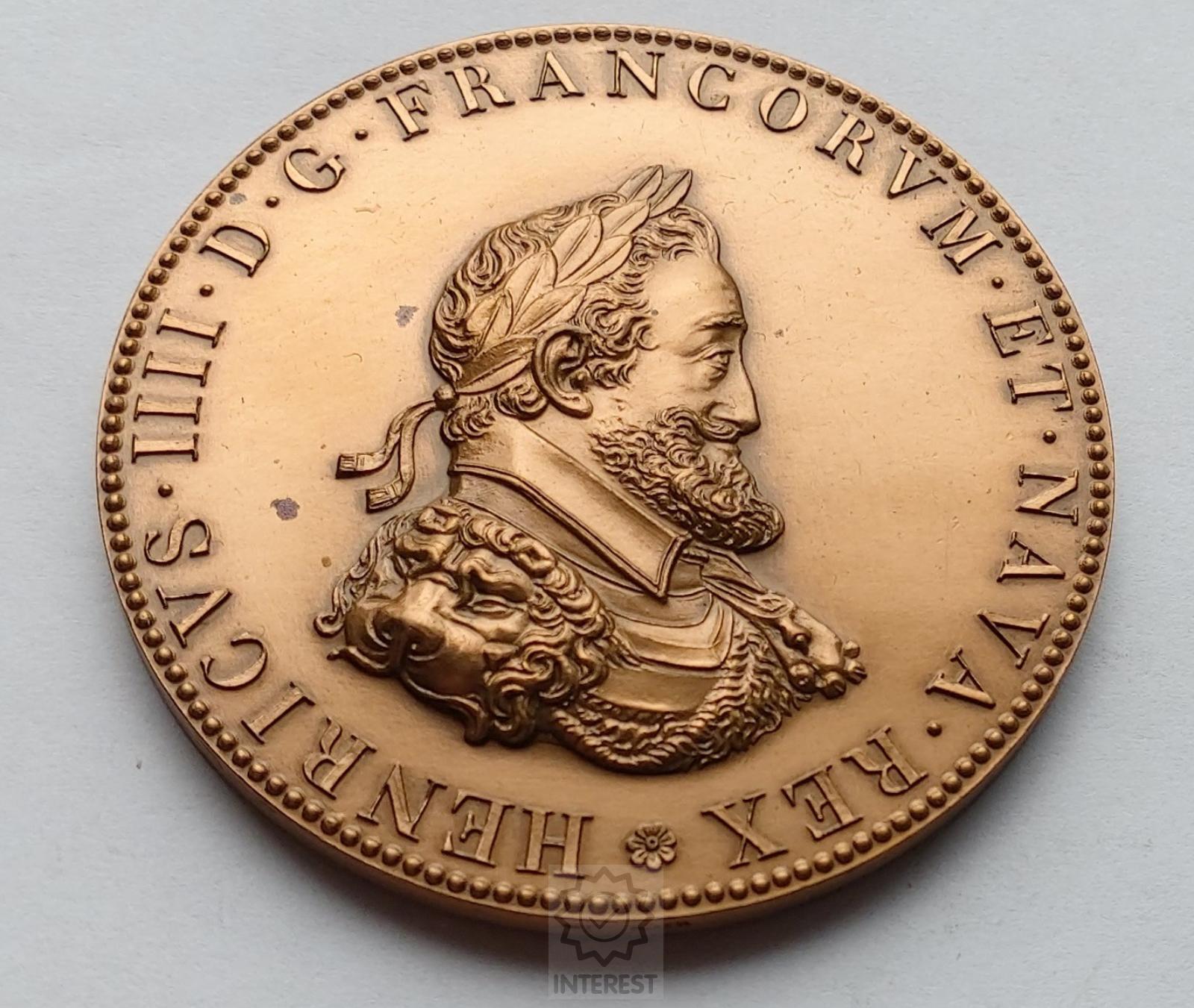 Francie - Medaile - Henri IIII - Henri IV a jeho manželka Marie