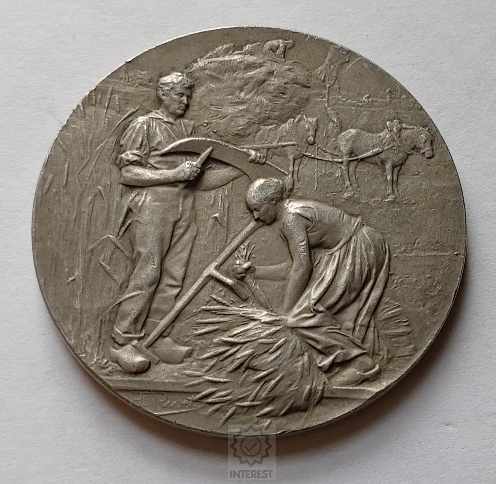 Medaile - Laonská zemědělská výstava 1925. Ag. - (č.222)