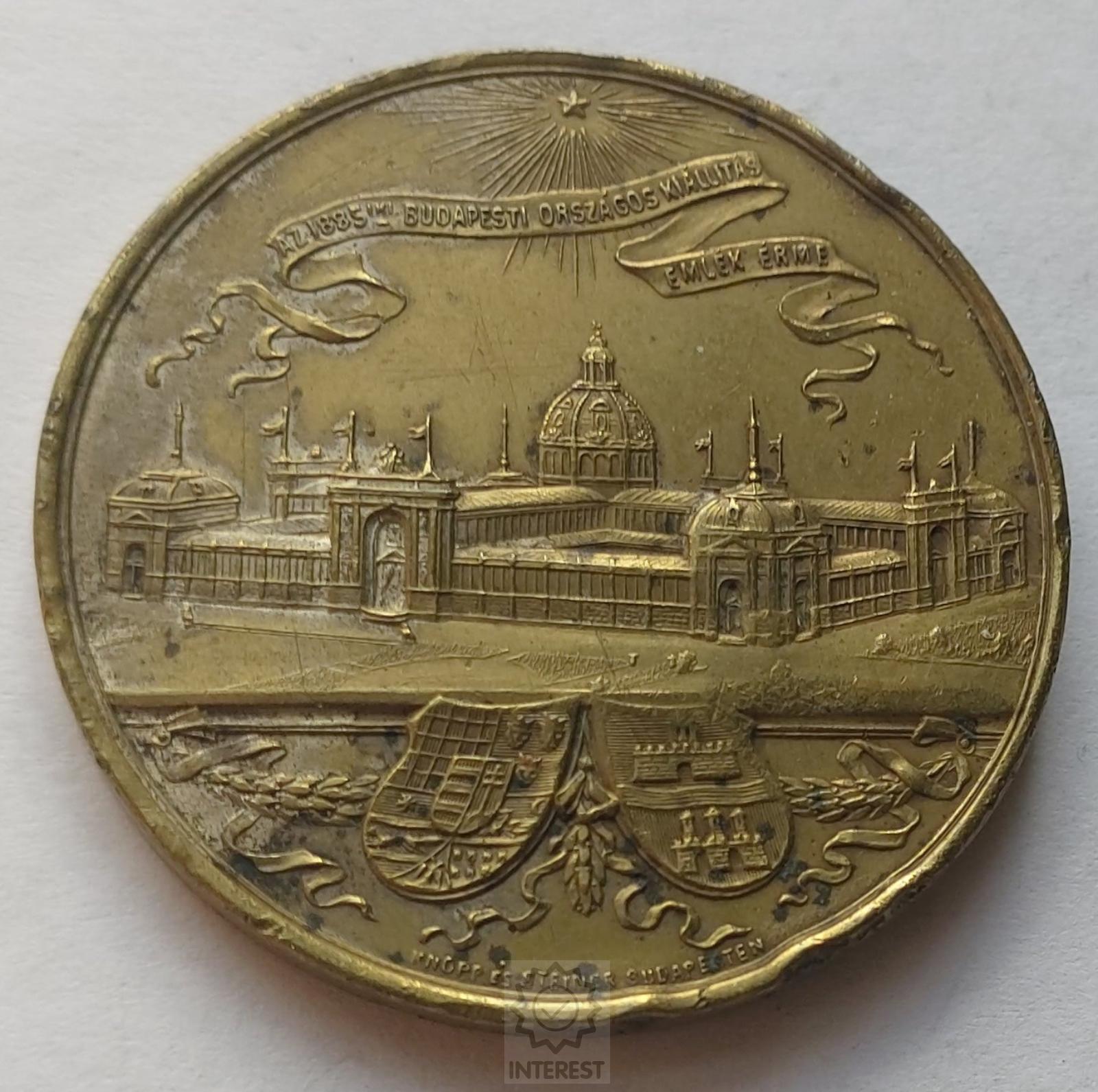 Medaile - Národní výstava prince Rudolfa Budapešť 1885 - (č.1269)