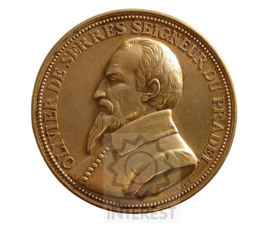 Stříbrná medaile Zemědělská přehlídka okresu Remeš 1895 (Oudine) Ag