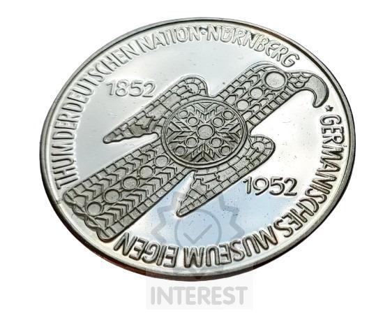 Německo 1952. 5 Marka Nurnberg. Ag. PROOF. - (č.597)
