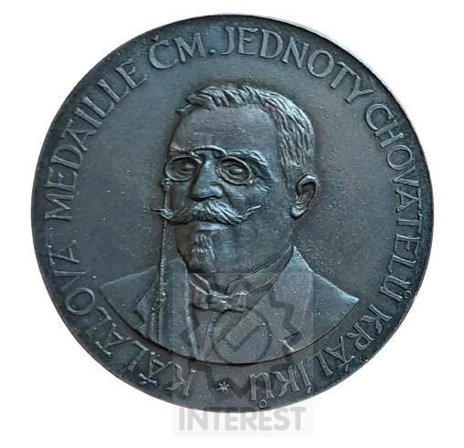 Medaile - Čechy, Kálalova medaile ČM jednoty chovatelů králiků-(č.230)
