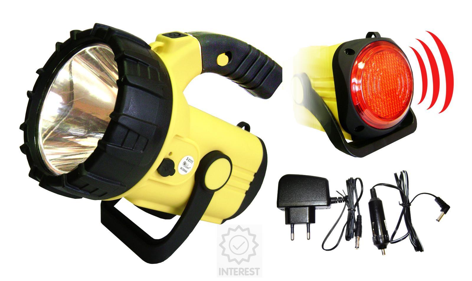 Nabíjecí 3W LED CREE 180lm+ COB reflektor (boční světlo)220lm. Nové