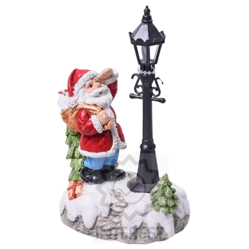 Santa Klaus s led lampou. Nové