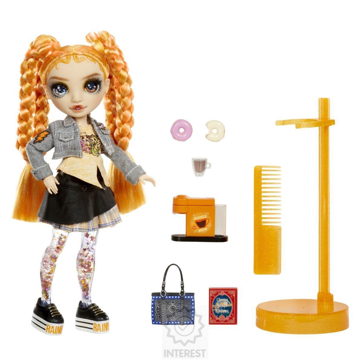 Rainbow High Sparkle & Shine Fashion panenka - Clementine (Orange).