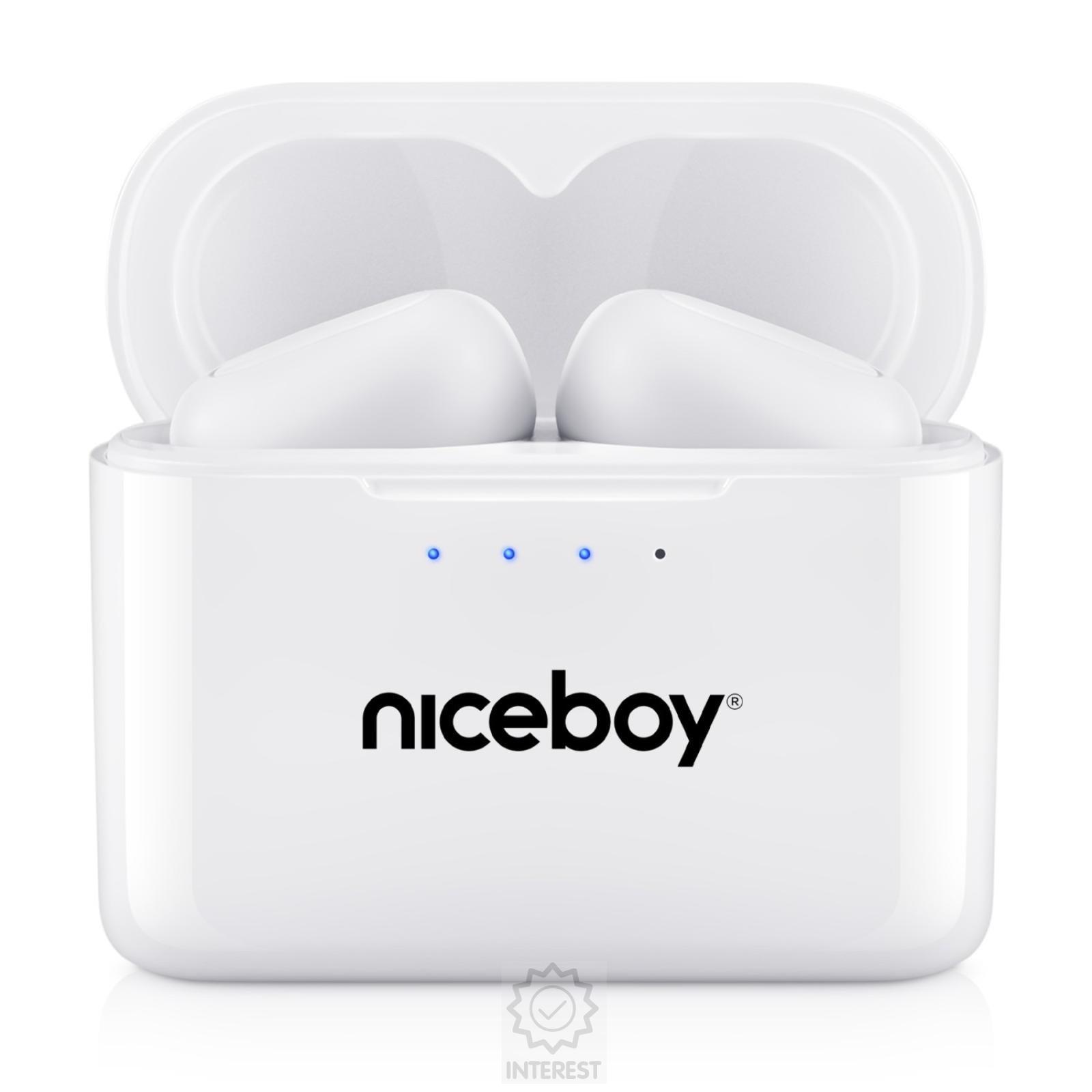 Bezdrátová sluchátka Niceboy HIVE Podsie 2021 Bílé - (K124268)