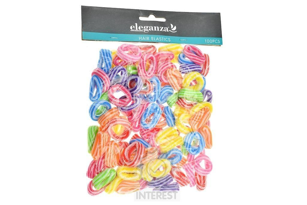 Malé elastické gumičky do vlasů - Set 100ks.