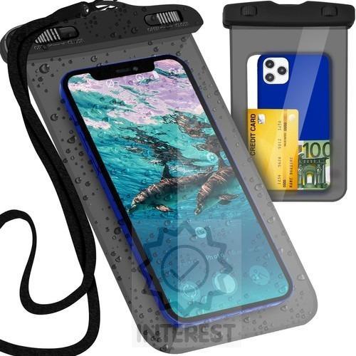 Voděodolné pouzdro na telefon - černé - (K134233)