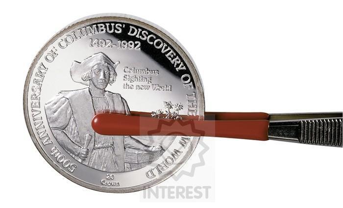 Luxusní pinzeta na mince LINDNER - 12 cm
