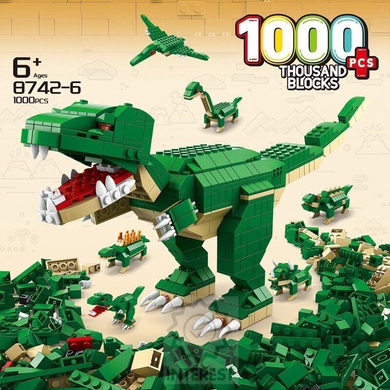 Stavebnice - Dinosauři 6v1 DIY Dinosaur Set 1000 ks.