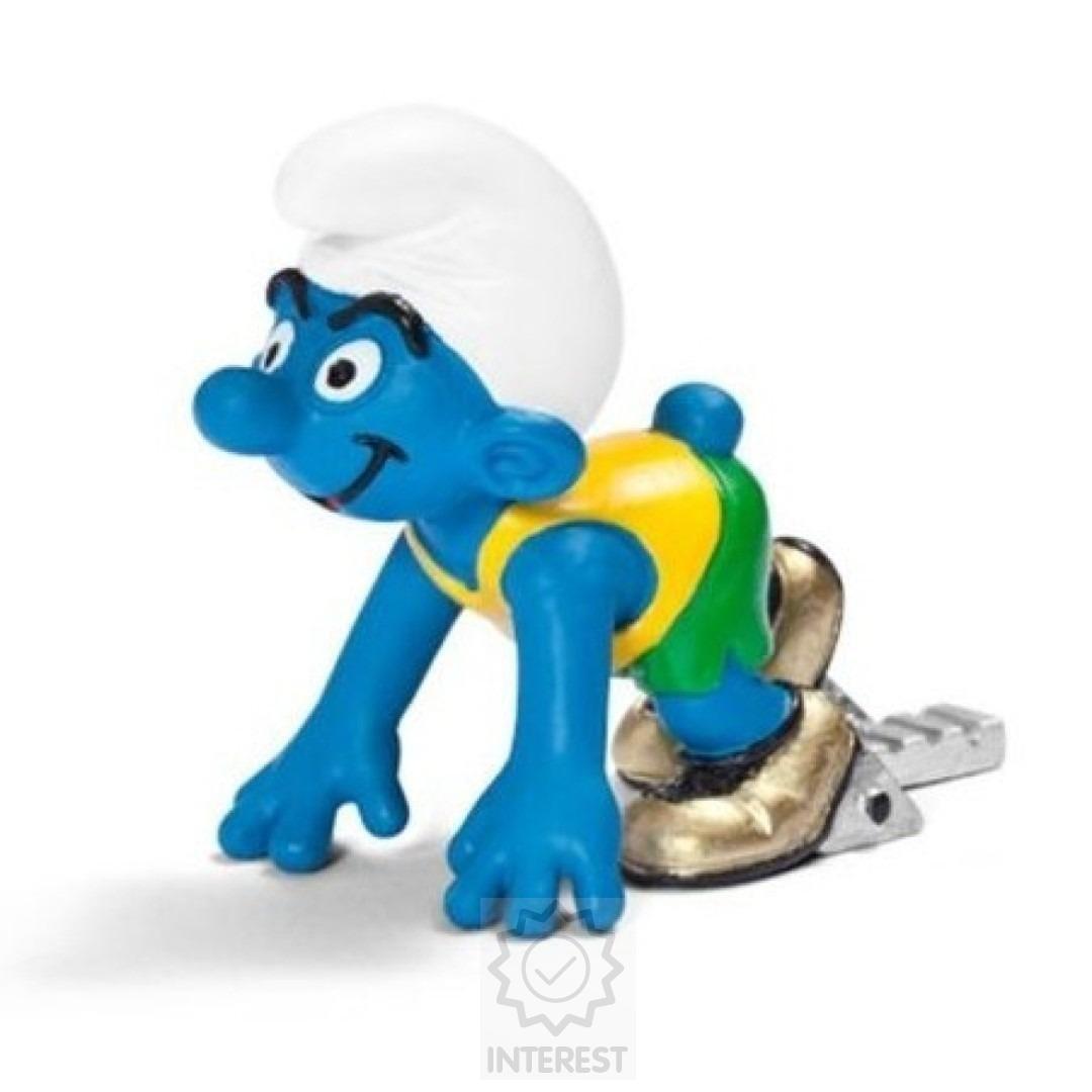 Figurka - Šmoula startující sprintér - Schleich.