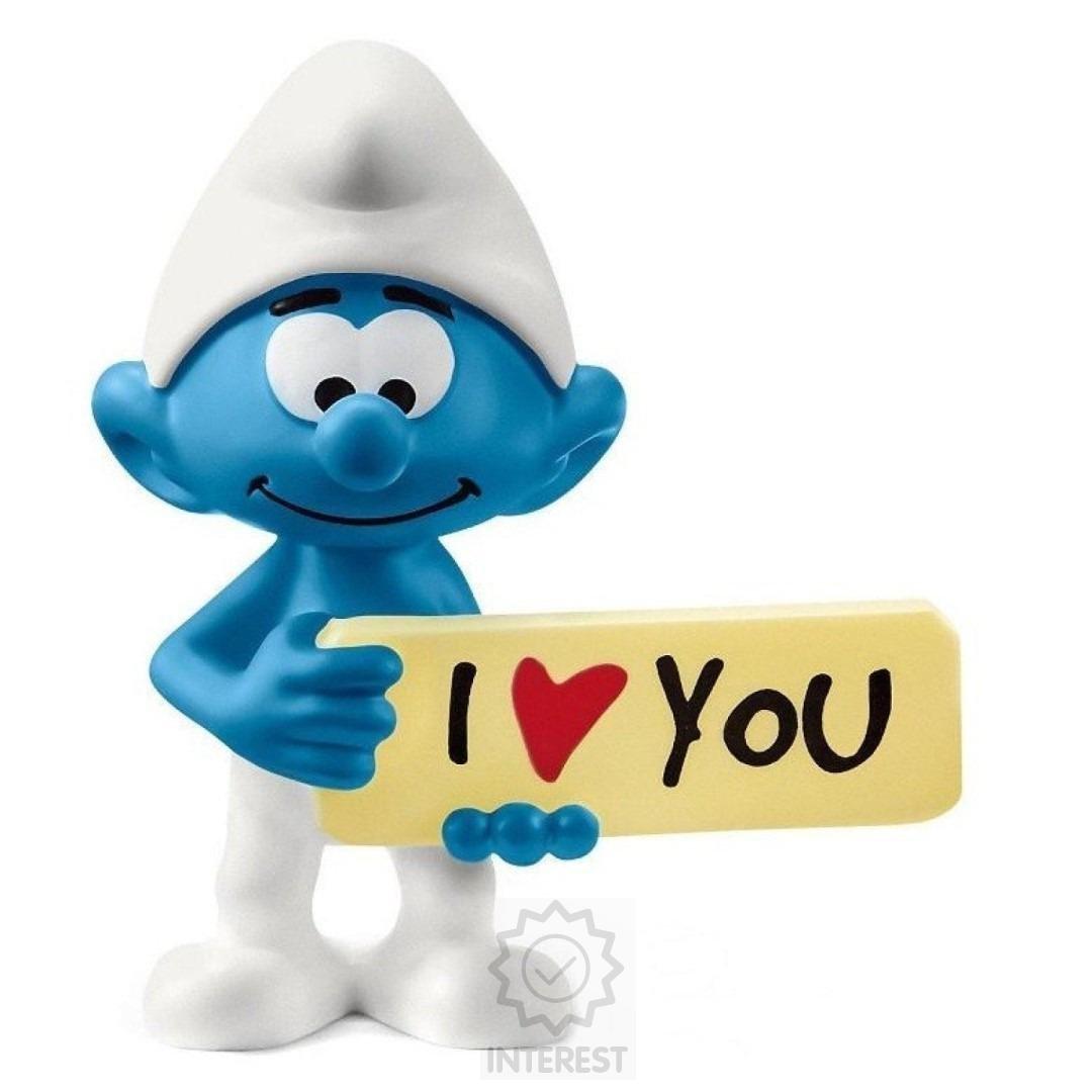 Figurka - Šmoula Šmoula I LOVE YOU - Schleich.