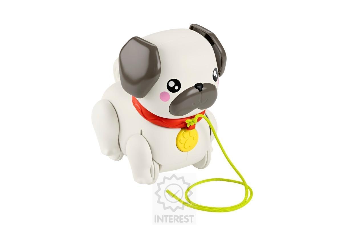 Fisher-Price - Chodící mopslík pro miminka s pohybem a zvuky..