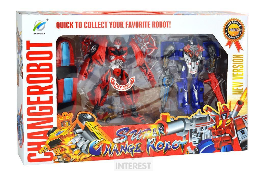 Transformační roboti - set 2 kusů se zvuky - Optimus Prime a Bumblebee