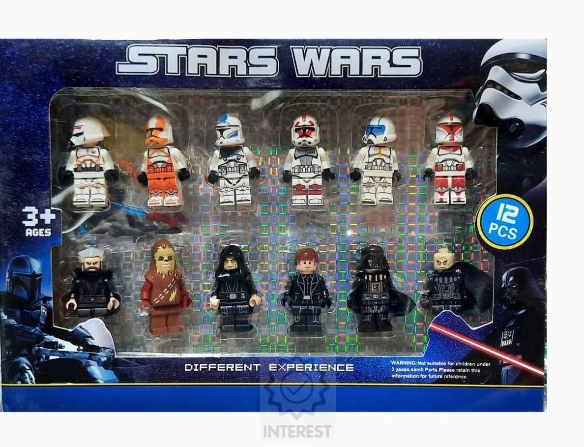 Sada figurek STARS WARS k legu 12Ks + příslušenství.