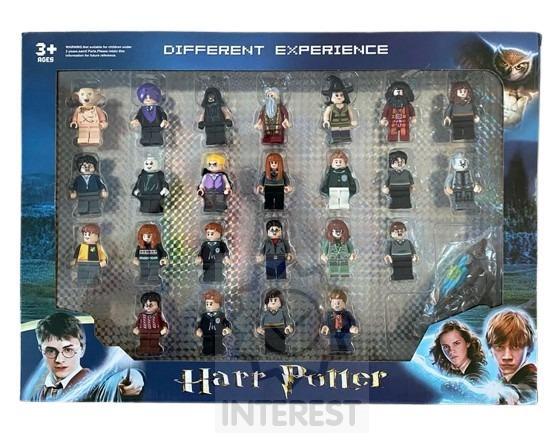 Sada figurek Harry Potter k legu 24Ks + příslušenství.