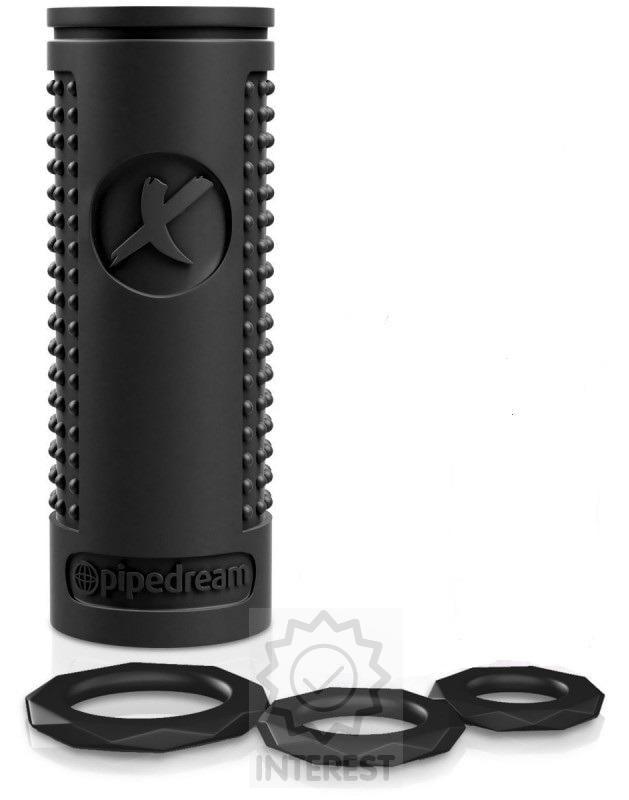 Černý masturbátor pro muže EZ GRIP STROKER - (K134555)