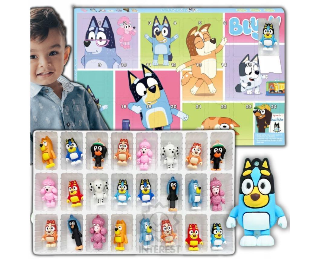 Adventní kalendář pro děti - Bluey. Figurky.