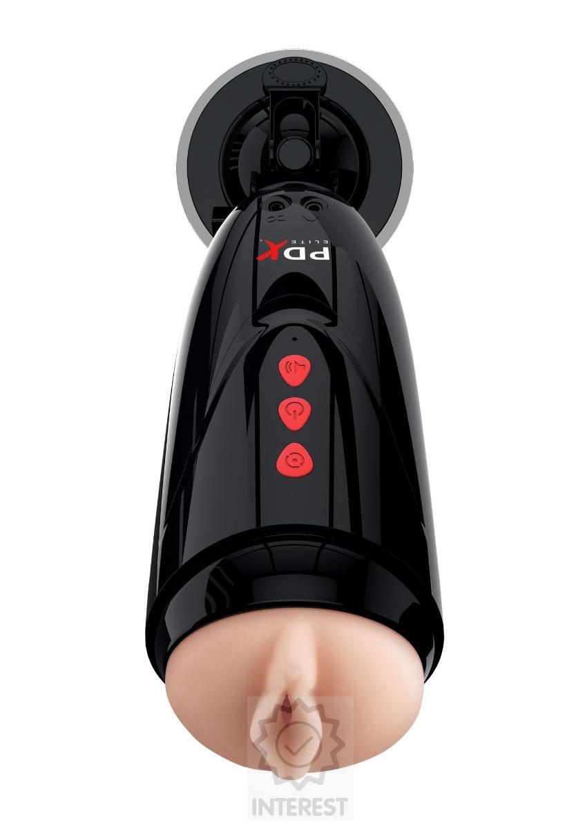 Vibrační Mega masturbátor Pdx Elite + sada kroužku na penis..
